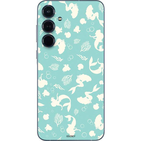 Disney The Little Mermaid Character Silhouette Pattern Galaxy A55 5G Skin